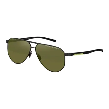 PORSCHE DESIGN Metal Aviator Sunglasses Unisex Black