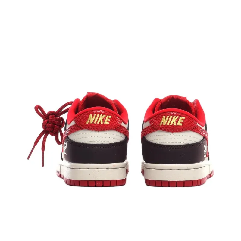Nike Dunk SB Low Top Skateboard Shoes Unisex Red-4