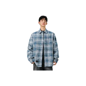 CAT'S PAW Shirts Unisex Denim Blue