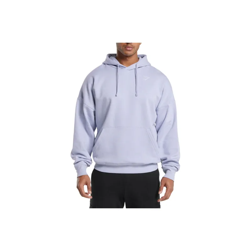 GYMSHARK Crest Sweatshirt Men's Silver Lilac-0