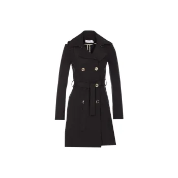 Patrizia Pepe Trench Coat Women's Black