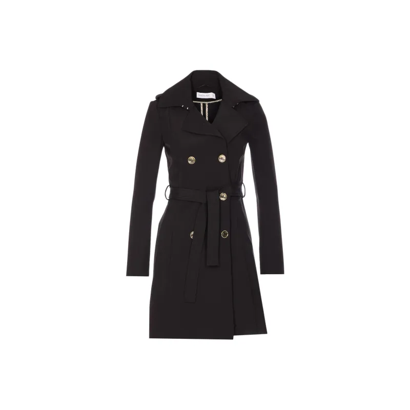 Patrizia Pepe Trench Coat Women's Black-0
