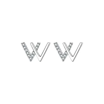 QIANFANGDAHUANGYE Zircon Stud Earrings Women's