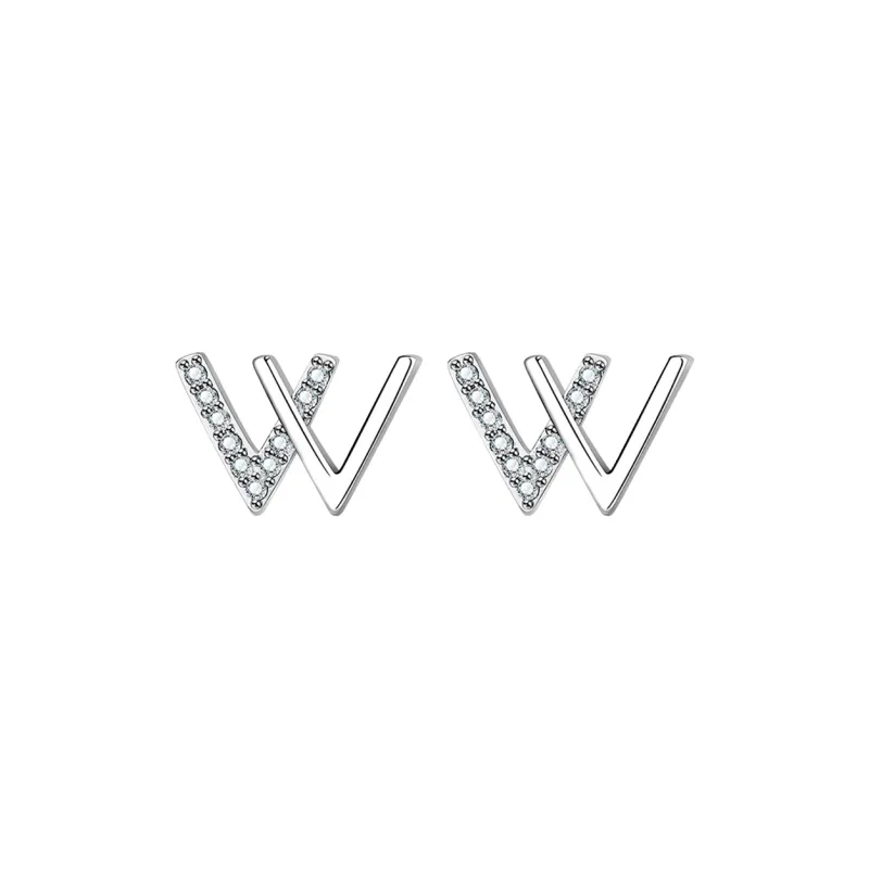 QIANFANGDAHUANGYE Zircon Stud Earrings Women's-0