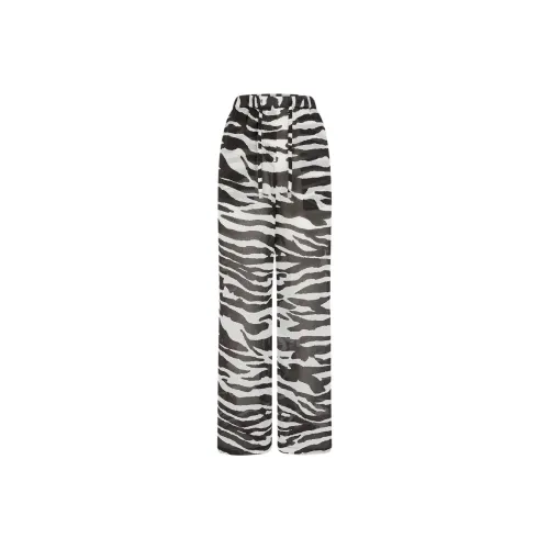 The Attico Zebra print Sheer Trousers