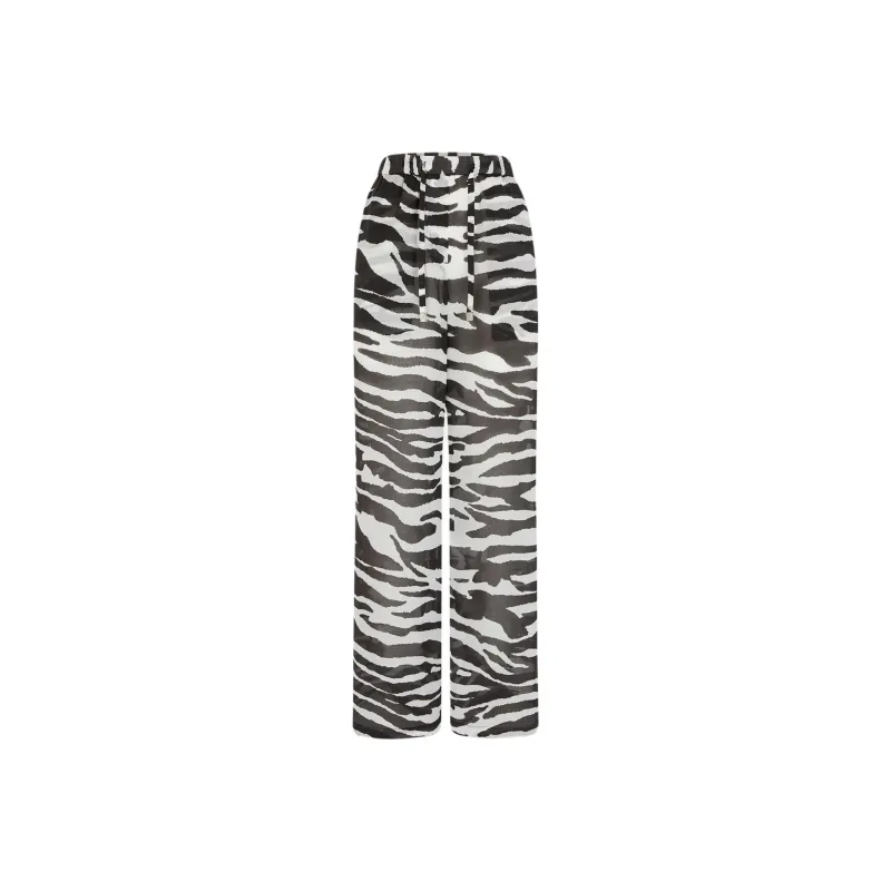 The Attico Zebra print Sheer Trousers-0