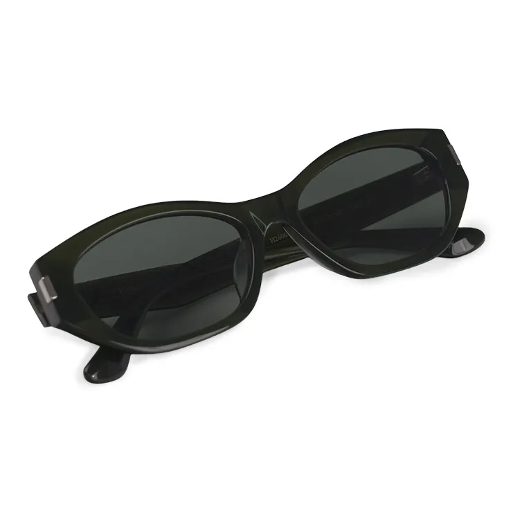 HELEN KELLER Plate Frame Cat Eye Sunglasses Unisex-9