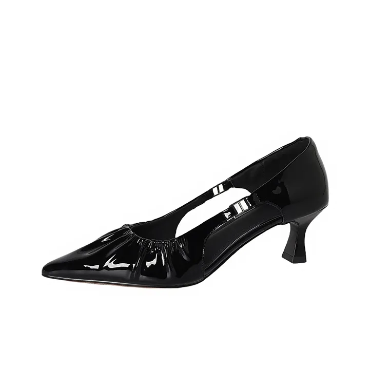 Mo Lin Chunky Heel High Heels Women's-0