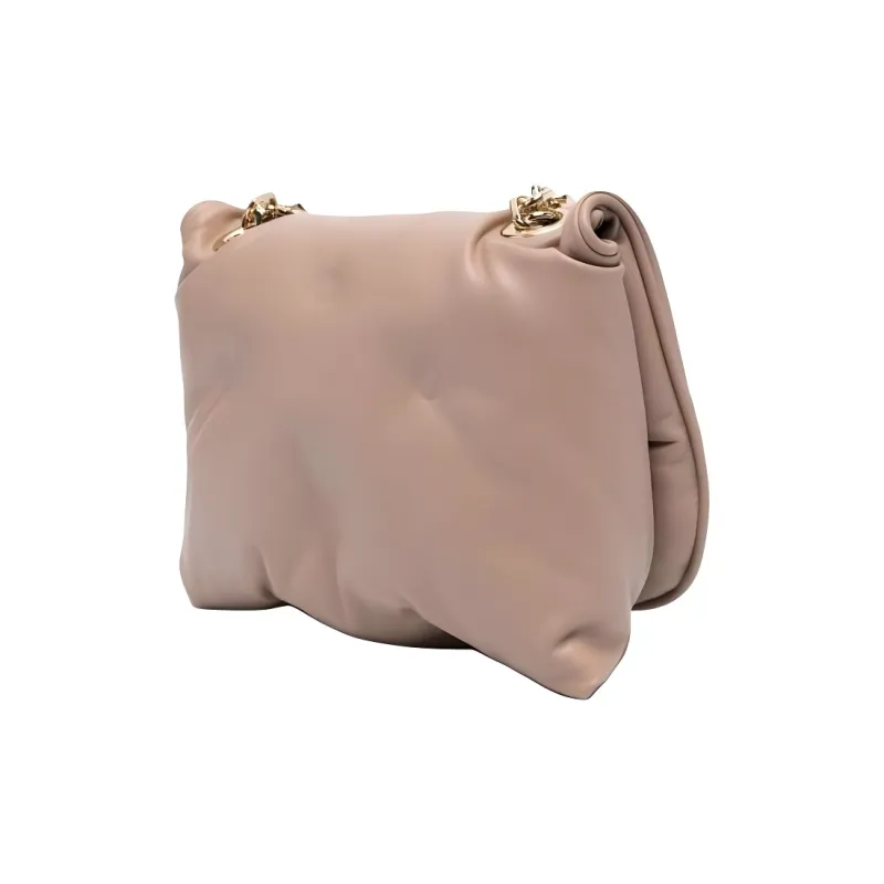 Maison Margiela Glam Slam Lambskin Crossbody Bag, Shoulder Bag Trumpets Women's Beige-1