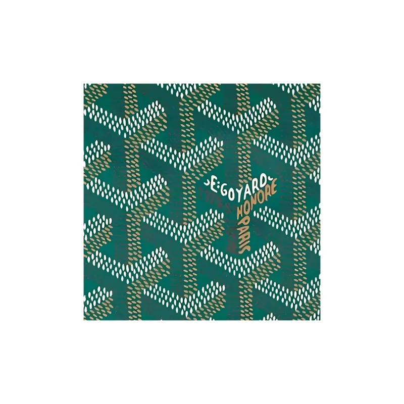 GOYARD Canvas With Calfskin Key Pouch Extra Mini Unisex Green-2