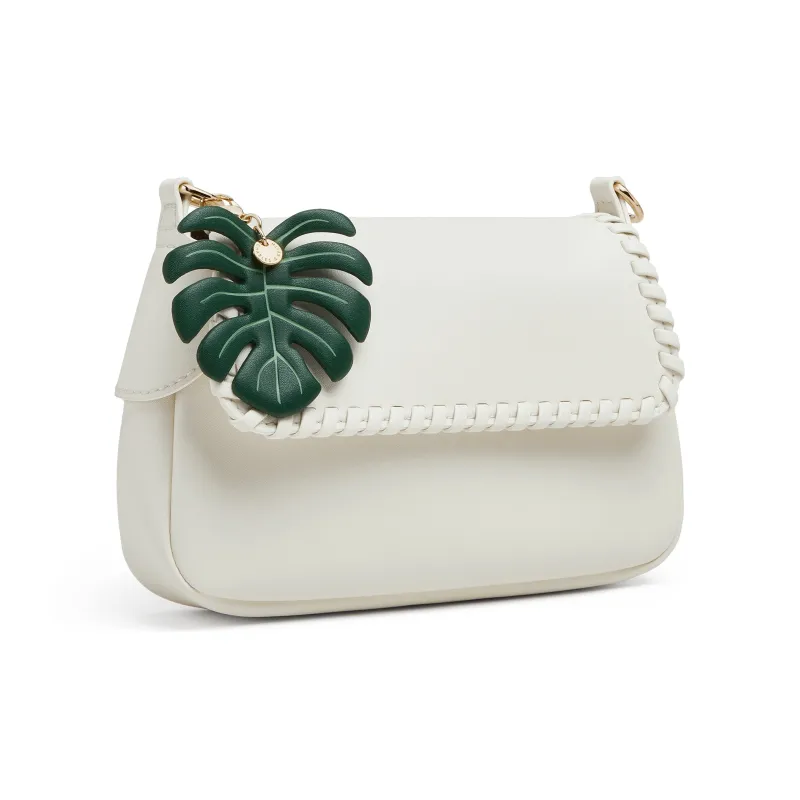 CHARLES&KEITH PU Shoulder Bag, Crossbody Bag, Shoulder Bag Trumpets Women's Milk White-1
