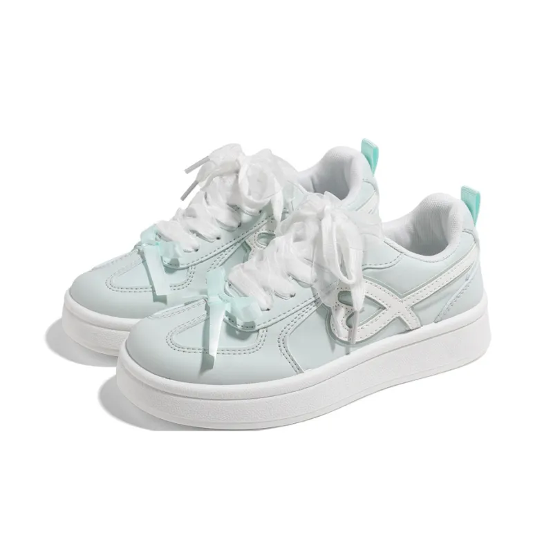HUANQIU Abrasion Resistant Lightweight Height Increasing Low Top Skateboard Shoes Women's-8