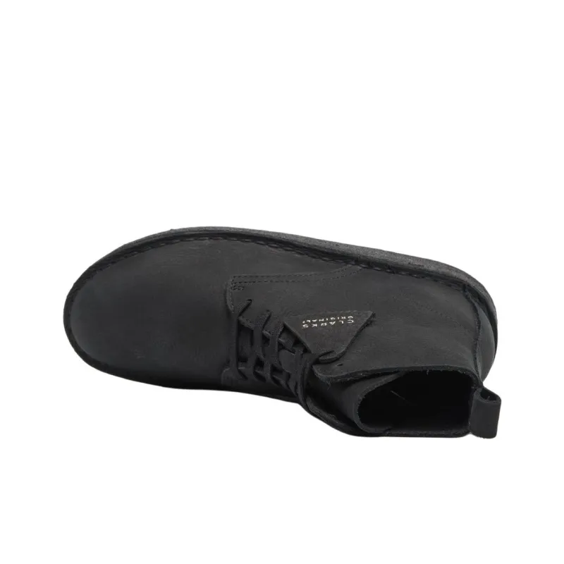 Clarks Originals Desert Coal Hi Black Nubuck Women's-2