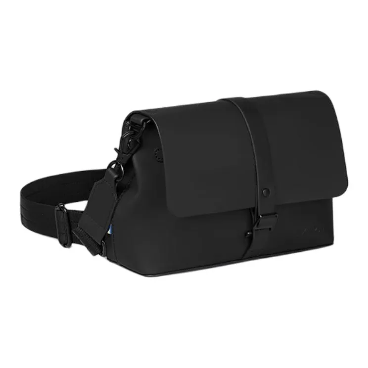 Gaston Luga × NIKON Collaboration PU Messenger Bag, Shoulder Bag, Crossbody Bag Medium Size Unisex Black-1