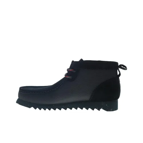Clarks Wallabee Ankle Boots Men's Black