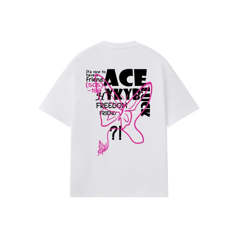 YK&YB T Shirts Unisex White-0
