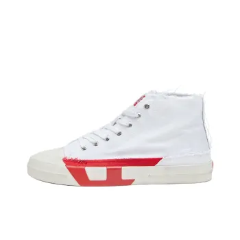 DIESEL S D Verse High Top Canvas Shoes Men's White