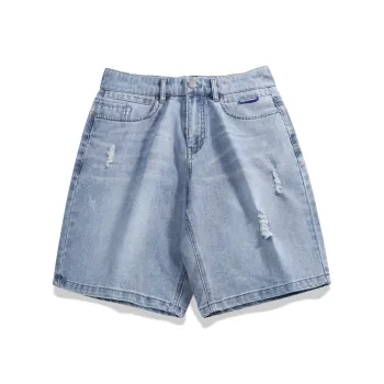 FAIRWHALE Denim Shorts Men's Light Blue