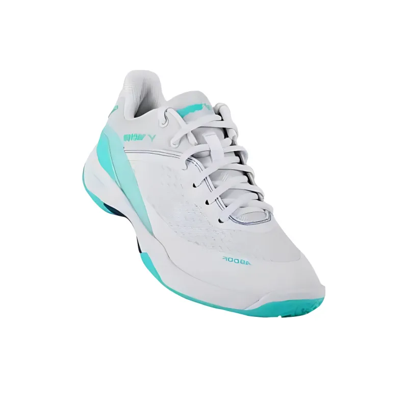 VICTOR Durable Breathable Low Top Badminton Shoes Women's Gray Cyan-3