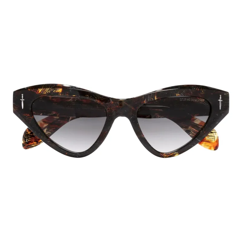 Cutler And Gross Acetate Silver Butterfly Sunglasses Women's Tortoiseshell-1