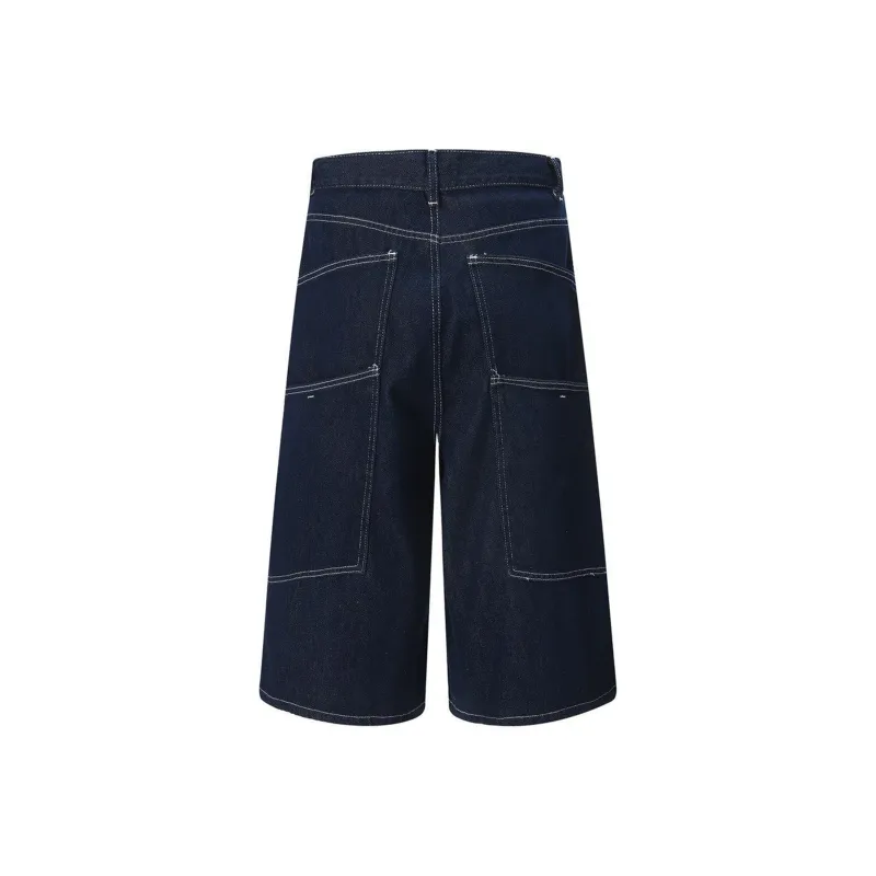 FA2LO Denim Shorts Unisex Blue-1