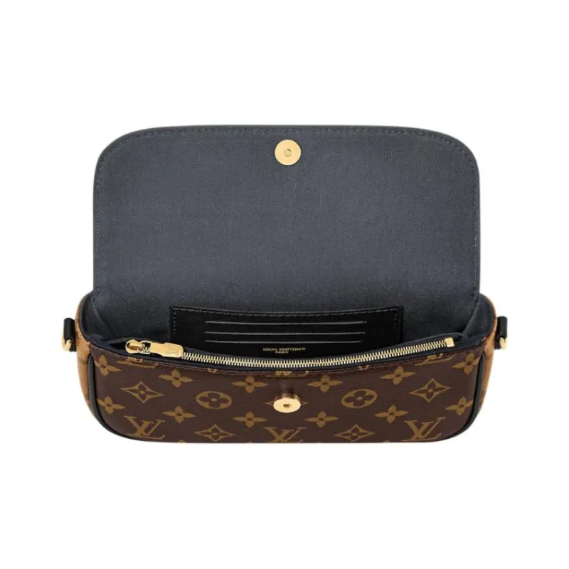 LOUIS VUITTON IVY Coated Canvas Baguette Bag, Shoulder Bag, Handbag Women's Brown-3