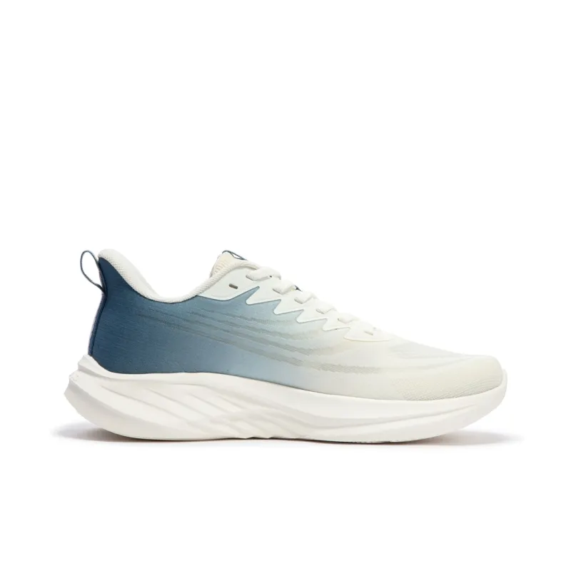 361° Cushioning Anti Slip And Wear Resistant Low Top Running Shoes Men's White Blue-1