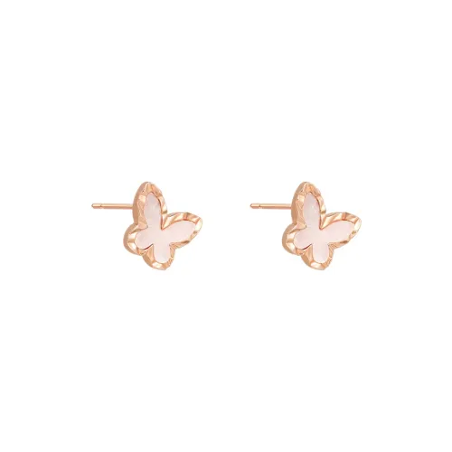 SHINE S925 Silver Plate Stud Earrings Women's