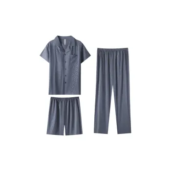 Cotton Gene Pajama Set Men's Combo Set