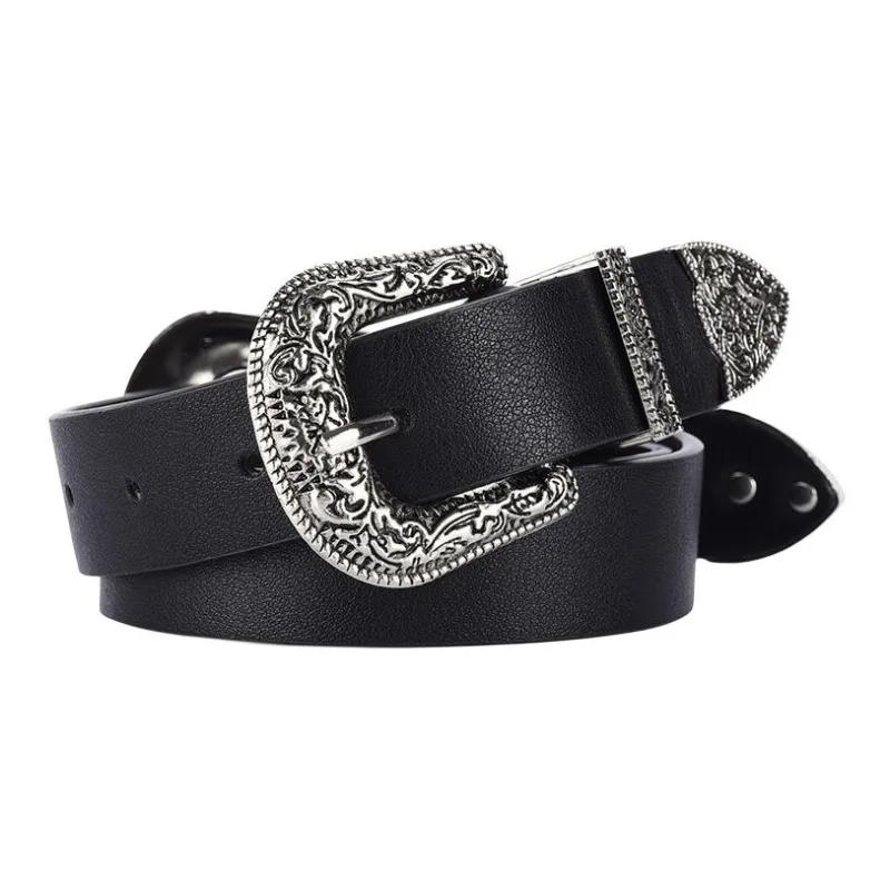 JEANSWEST PU Leather Belts Unisex 2.3CM-1