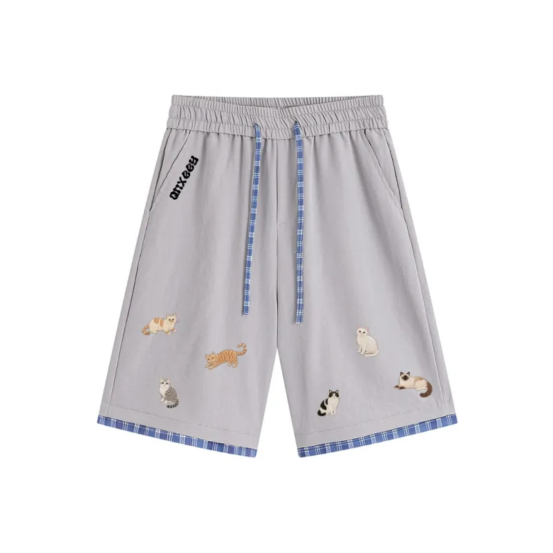 Qnxeey Casual Shorts Unisex-2