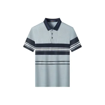 Loz Polo Shirts Men Blue Stripes