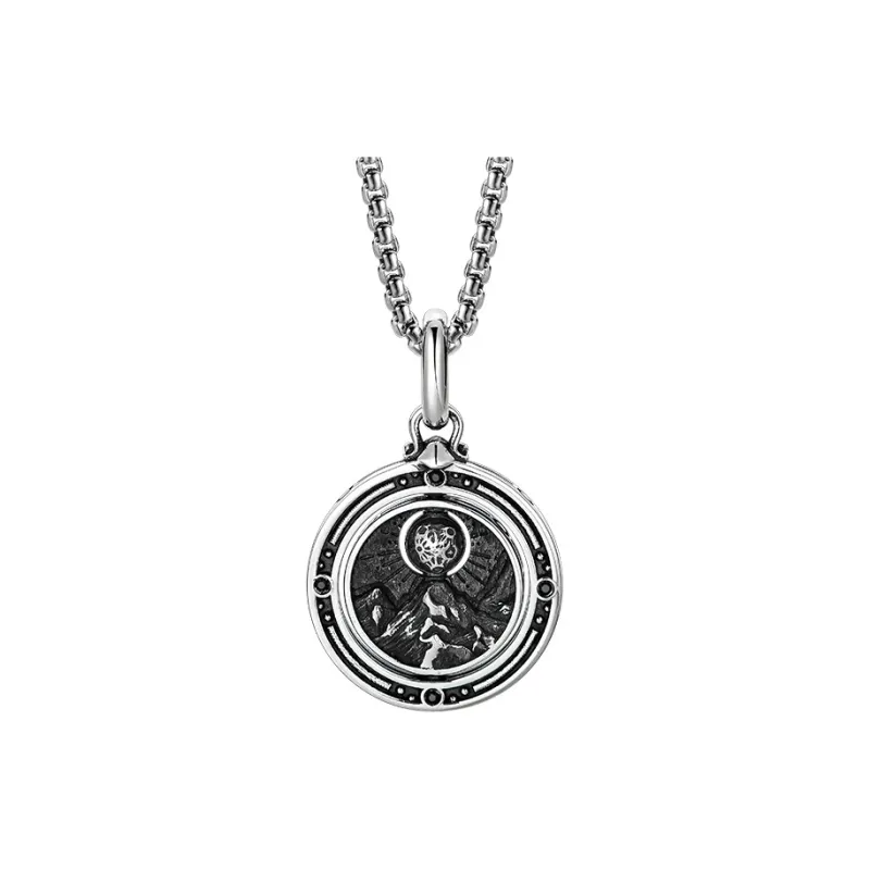 MYSH 925 Sterling Silver Necklaces Men's-12