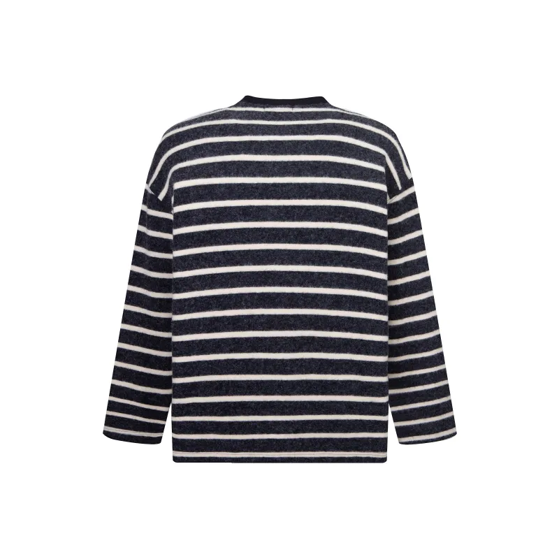 Y Y2NG Knitwear Women's Black White Stripes-1