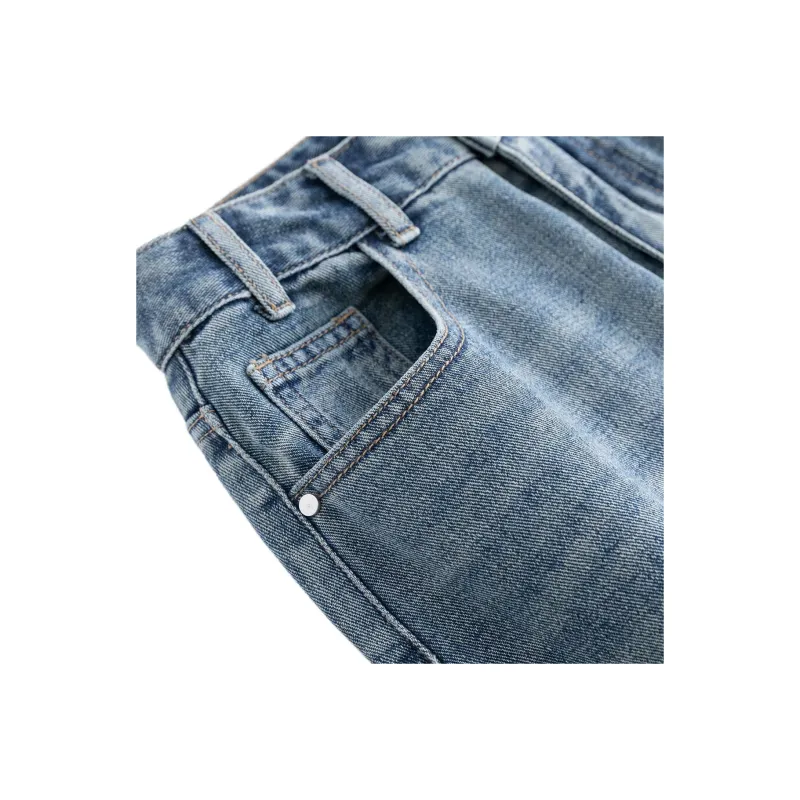 Weixi Denim Shorts Women's Nostalgic Blue-6