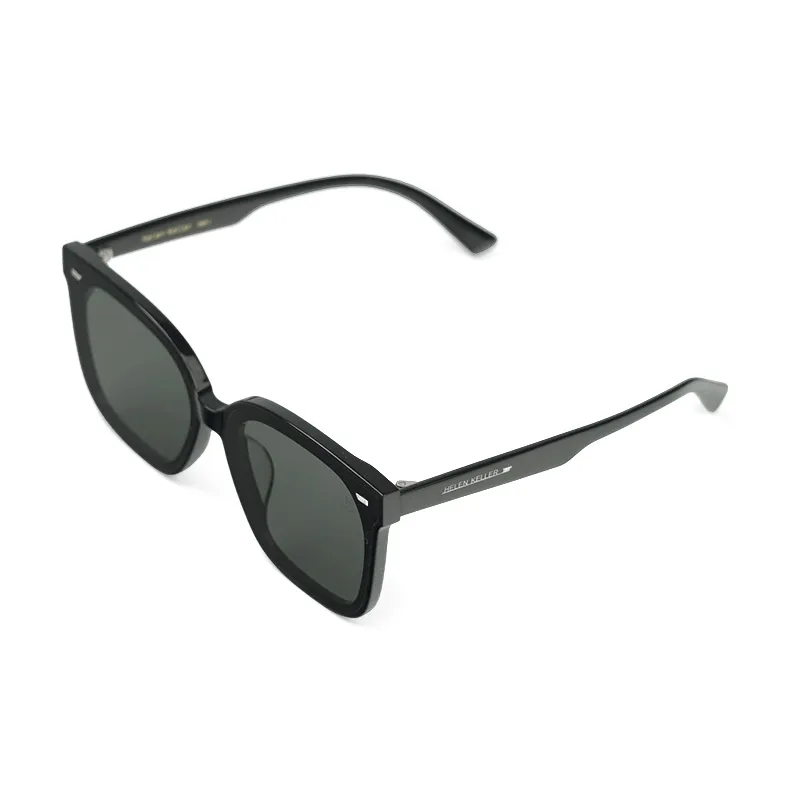 HELEN KELLER Plate Frame Square Sunglasses Unisex-0
