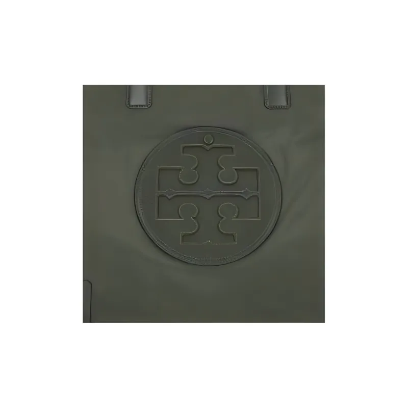 TORY BURCH Ella Fabric Artificial Leather Tote Bag Shopping Bag Handbag Women's Basil Green-4