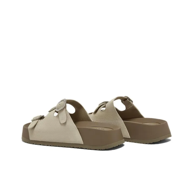 BASTO PU Polyurethane Rubber Sole Cut Out Quiet Slide Slippers Women's-7