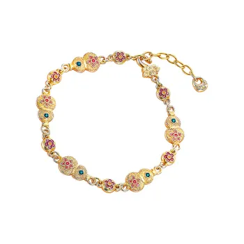 Heart Grass 999 Fine Silver Bracelets Women's
