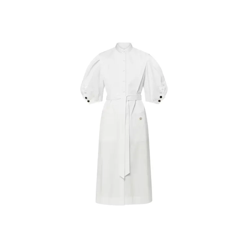LOUIS VUITTON Puff Sleeve Shirt Dress-0