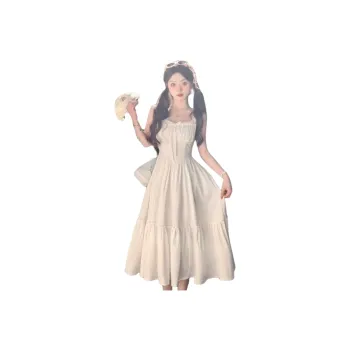FLIM Slip Dresses Women's White