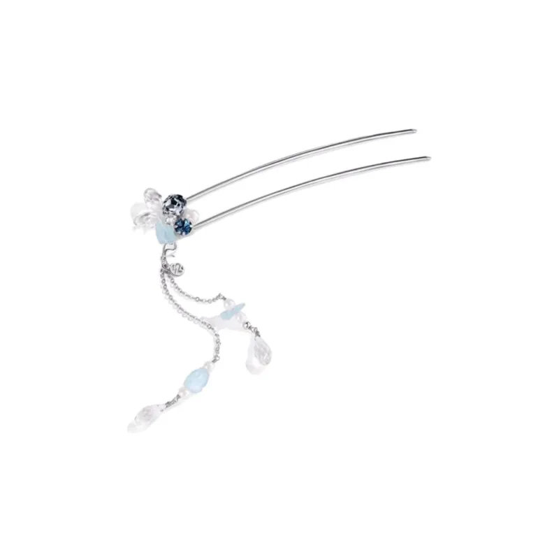 EVITA PERONI Alloy Hairpins Women's Ocean Blue-1