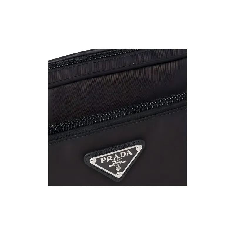 PRADA Nylon Fanny Pack Unisex Black-3