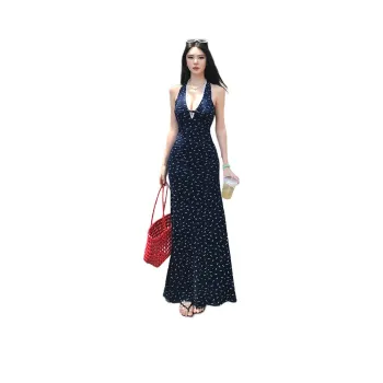 Dior Beauty Slip Dresses Women's Navy Blue