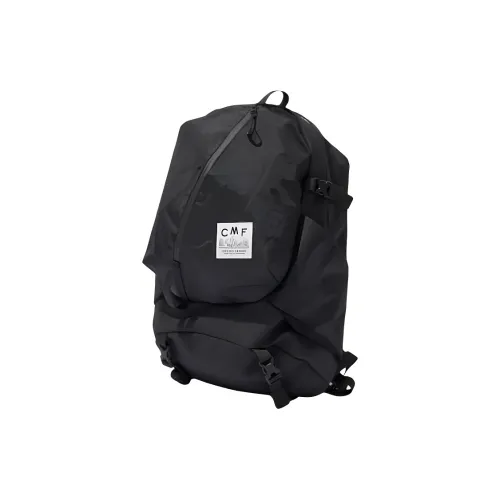 Large Flap Quilted Lambskin Leather Shoulder skull bag Black Nylon Backpack Men's Black