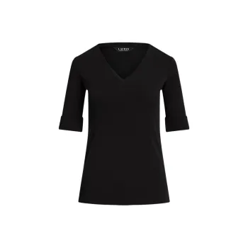 LAUREN RALPH LAUREN Regular T Shirt Women's Black