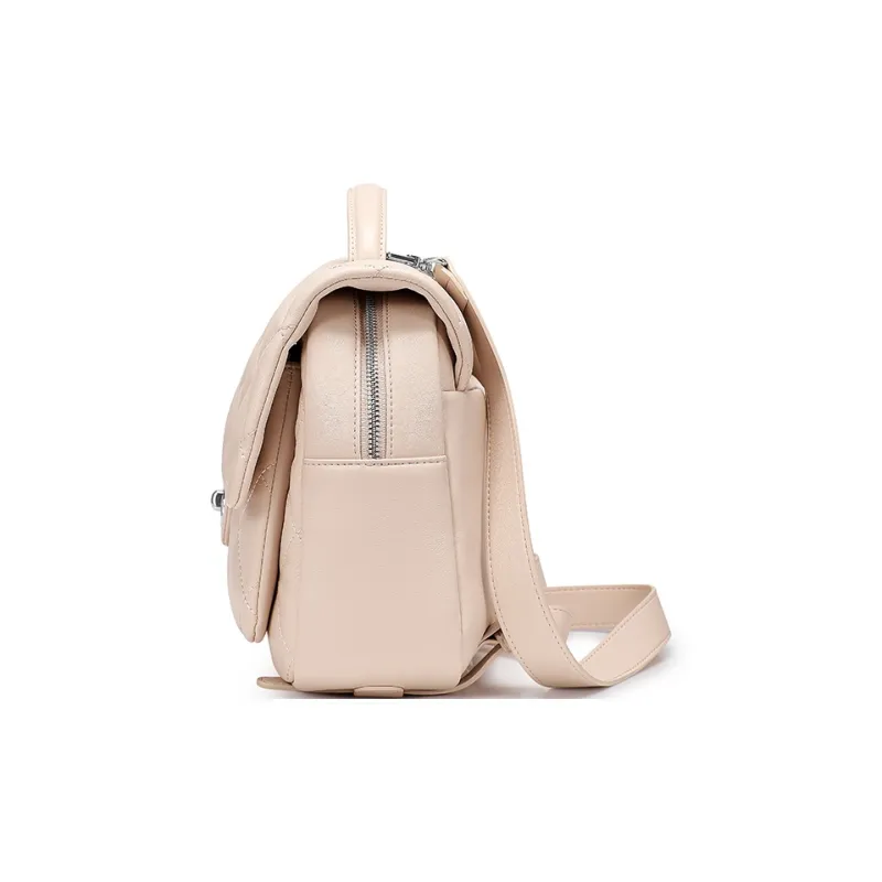 JUST STAR Synthetic Leather Carry Backpack Medium Size Women's Multicolor-9
