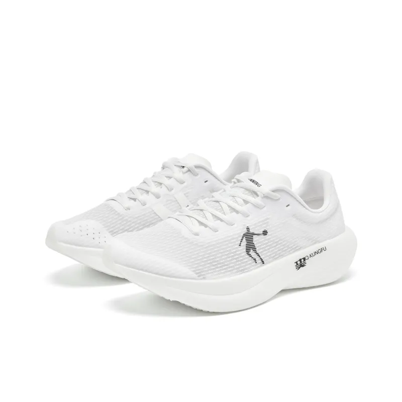 QIAODAN Flying Shadow PB1.0 Running Shoes Men Low Top Jordan White Celadon-1