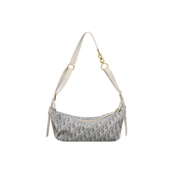 DIOR D Journey Cow Leather Shoulder Bag Trumpets Women's Blue
