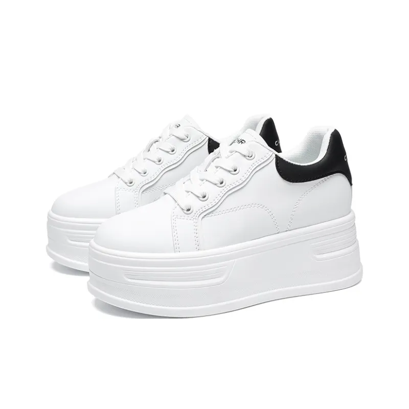 ZHR Low Top Skateboard Shoes Women's Beige Black-1